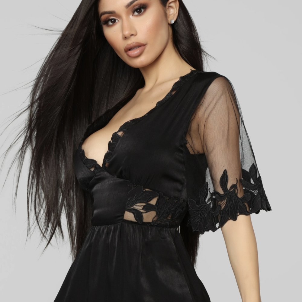 Fashion Nova Worth Every Moment Satin Maxi Dress